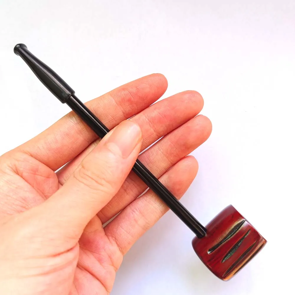 Straight solid wood Tobacco Smoking Pipe Portable Wooden Smoking Pipe Herb Tobacco Wood Herb Gift