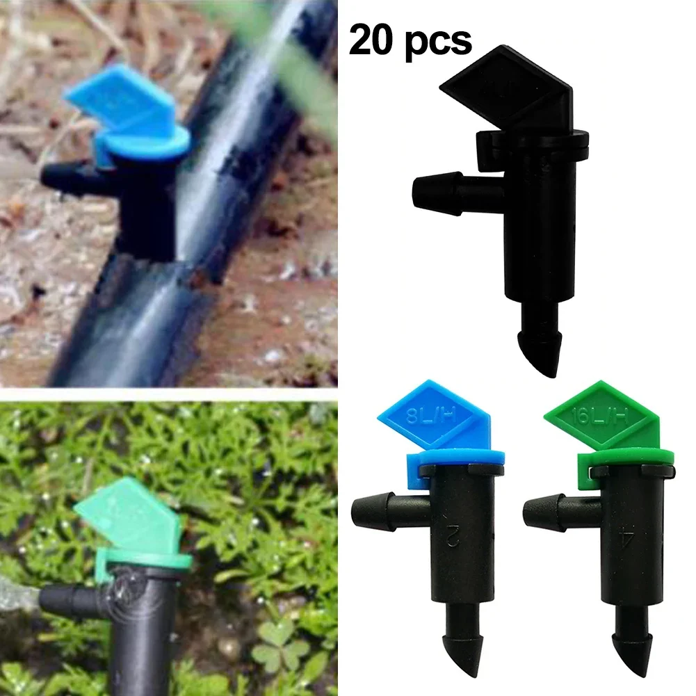20 Pcs Drip Emitters Flag Dripper For Efficient Garden Irrigation Garden Dripper Drip Irrigation For Potted Plants Tools