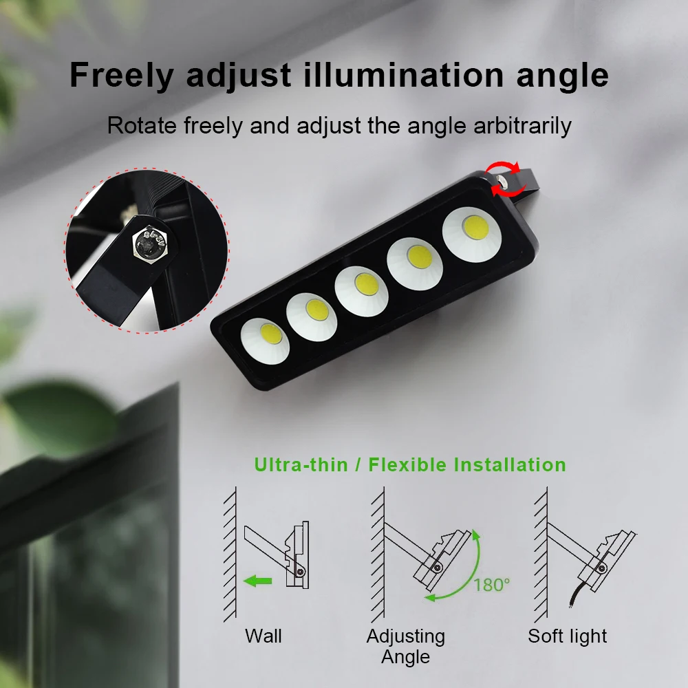 High-Power Waterproof Outdoor LED Floodlight - 50W, 220V, IP65