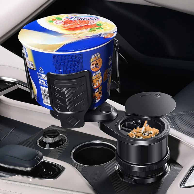 Car Cup Holder Expander Auto Cup Holder Expander Gear Transmission Design Vehicle Adjustable Base For Water Bottle