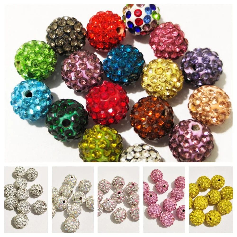 DIY 수제 의류 및 의류용 6/8/10/12mm 다이아몬드 스페이서 비즈