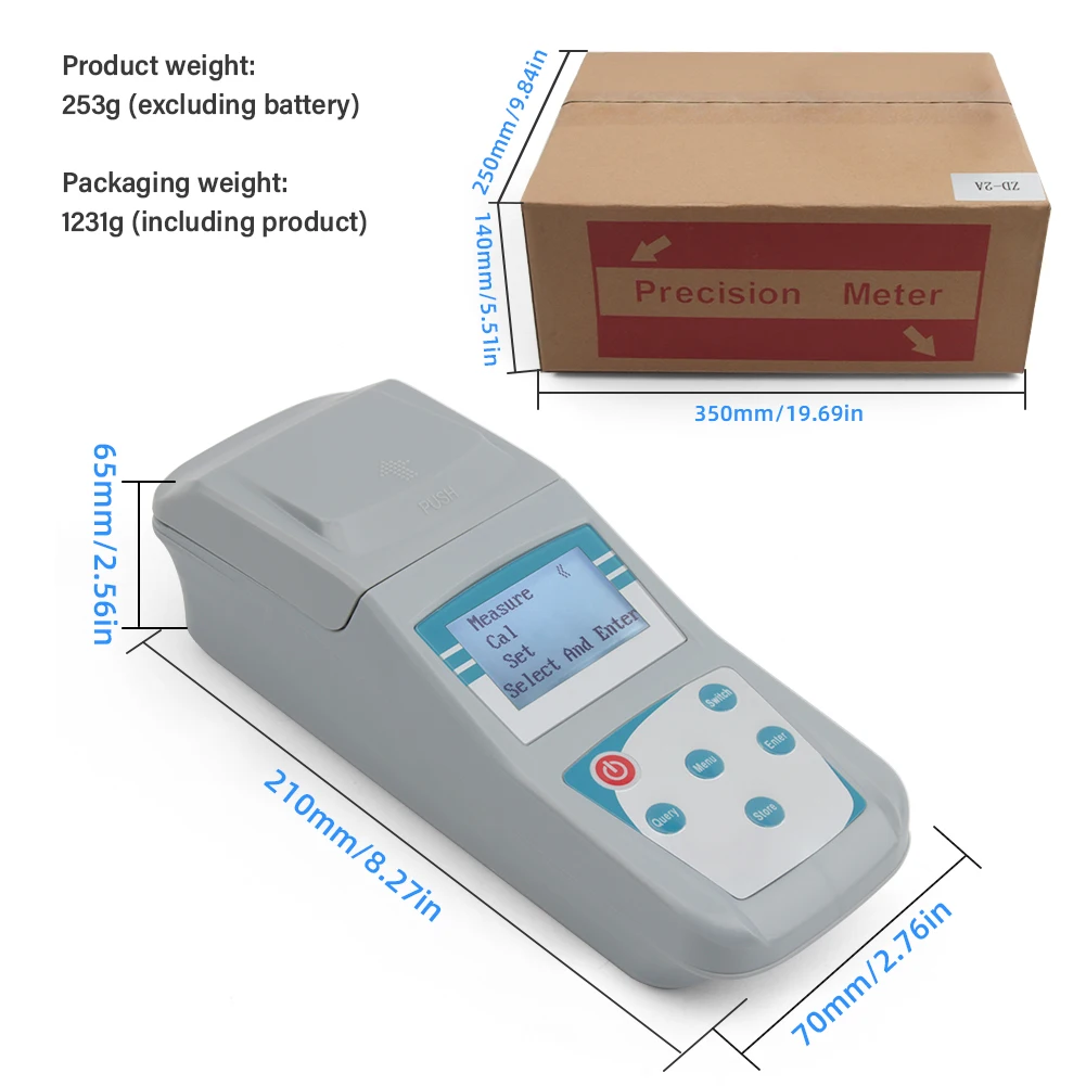 Portable Turbidity Meter, Scattering Light Tester for Water Quality, High Accura
