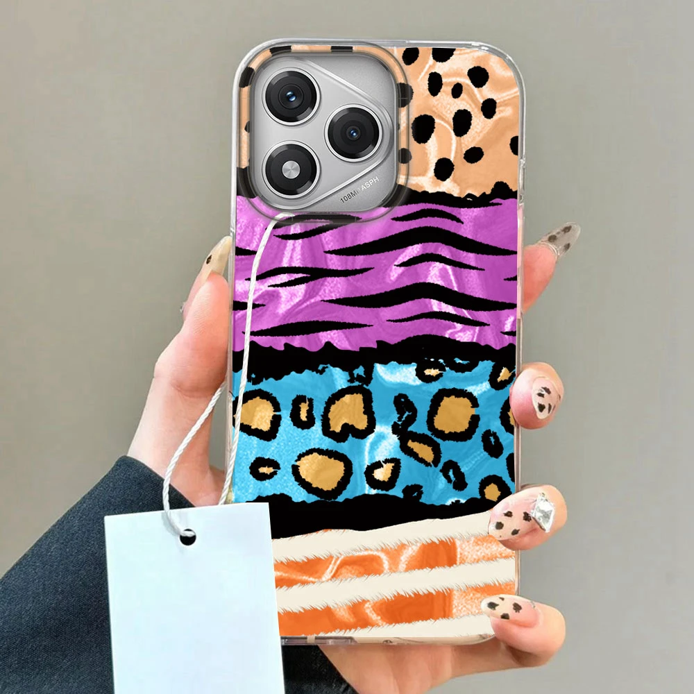 Leopard Print Water Wave Texture Silicone Phone Case Cover