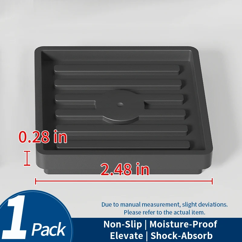 Versatile Black Furniture Leg Pads - Stackable, Cuttable, Anti-Slip, Wear-Resistant, Silent & Slide-Proof Protectors