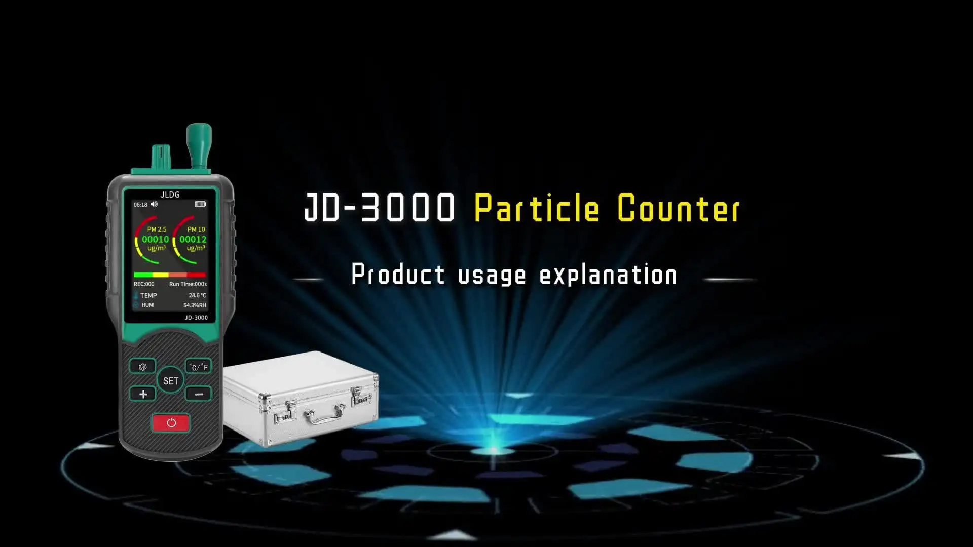 JD3000 Многофункциональный детектор газа Детектор частиц пыли Ручной качества