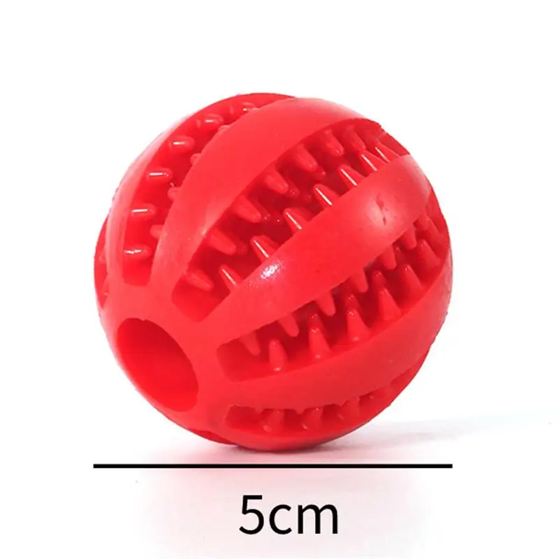 Pet Dog Toy Interactive Rubber Balls for Small Large Dogs Puppy Cat Chewing  Toys Pet Tooth Cleaning Indestructible Dog Food Ball