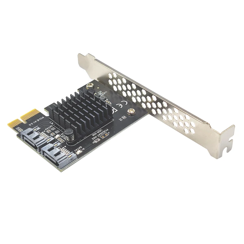 SSD Adapter Card SATA PCI E Adapter 2 Port SATA 3.0 to PCIe X1 Expansion Adapter Card 3 PCI-e PCI Express Converter ASM1061