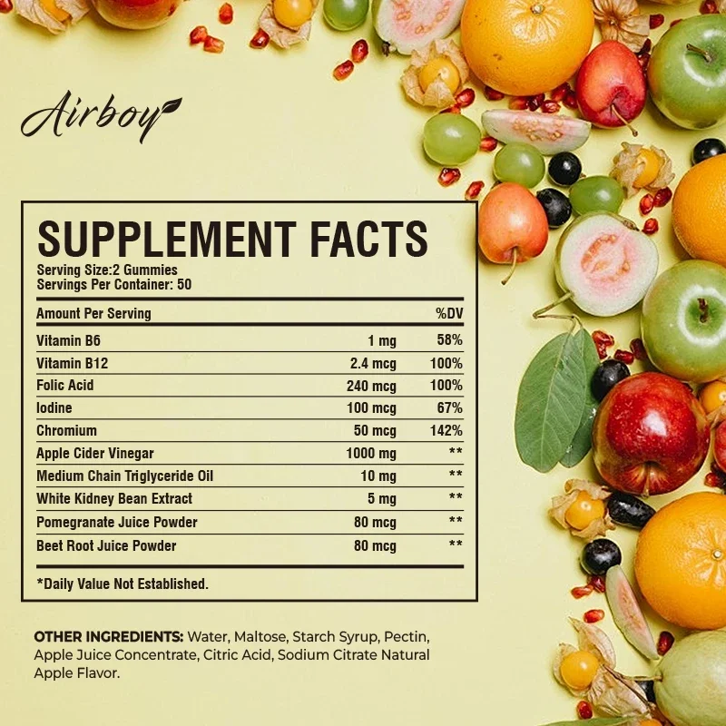 Keto + ACV Gummies-Supports Digestion, Metabolism, Detoxification and Cleansing, Boosts Energy, Suppresses Appetite