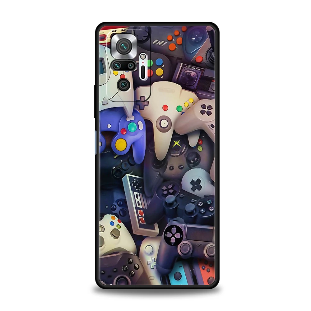 Game Controller Graphic Phone Case Cover for Redmi 14C 10C Note 14 13 12 10 11 7 8T K40 K50 Gaming Pro Plus 5G Soft Shell Capas – Detail 1