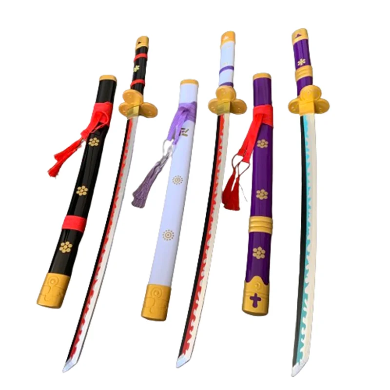 Cosplay Anime Roronoa Zoro 75Cm Modello Di Spada Gioco Di Ruolo Enma Bamboo Arma Assemblata Katana 30 Pollici