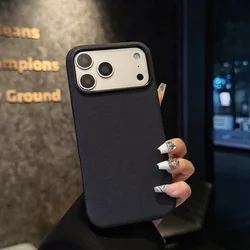 Premium Woven Fabric Magnetic Phone Case with Magsafe Charging and Shockproof Protection - iPhone 12 Pro Max (Black)