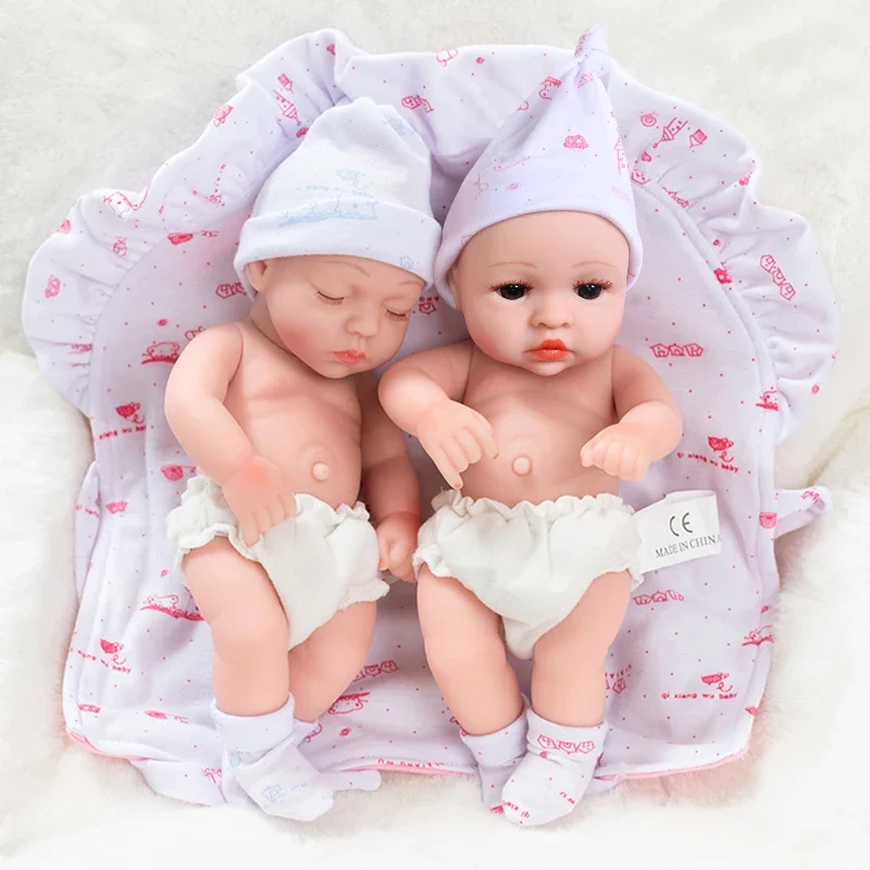 35CM Reborn Baby Dolls Toys Lifelike Infant Baby Swaddle Blanket Silicone Waterproof Cute Doll Reborn Toy for Girls Kids Gifts hug quilt newborn swaddle nursery blanket toddler infant receiving baby coral fleece bedding cotton