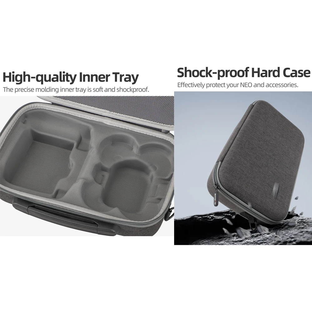 Sunnylife Storage Bag for DJI NEO Carrying Case Handbag Travel Protective Case with Shoulder Strap Drone RC 2 Controller Box