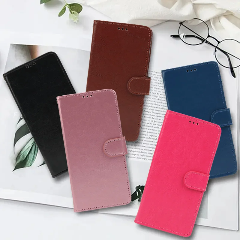 Luxury Leather Flip Wallet Case with Card Slot - Premium Protective Cover