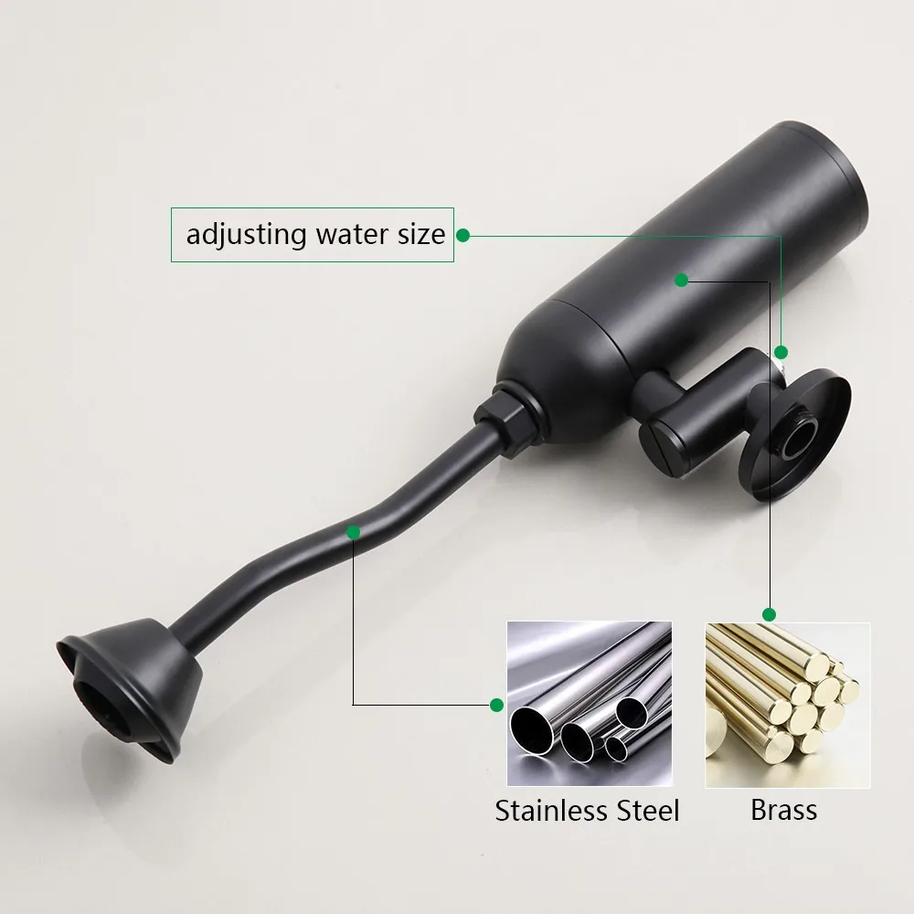 YANKSMART Urinal Bathroom Toilet Automatic Flush Valve Sensor Urinals Wall Mounted Faucet Touch Tap DC & AC Bath Accessory