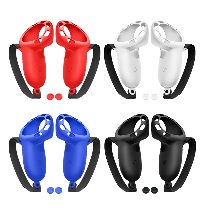 

New VR Accessories Protective Cover for Meta Quest 3 VR Touch Controller Silicone Cover Skin Handle Grip With Knuckle DropShip