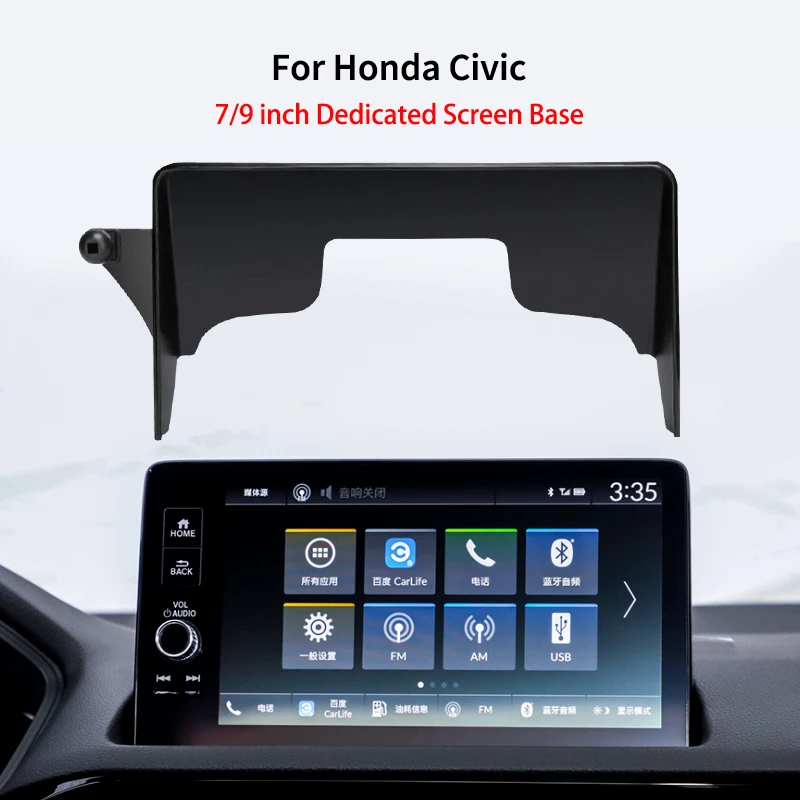Car Mobile Phone Holder For Honda Civic 2016-2023 Cell Phone Support In Car 7/9 Inch Screen Mount Navigation Stand Accessories