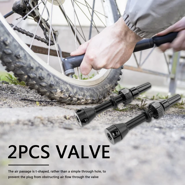 Valvulas Tubeless Bicicleta Pico Desmontable Aluminio Bora