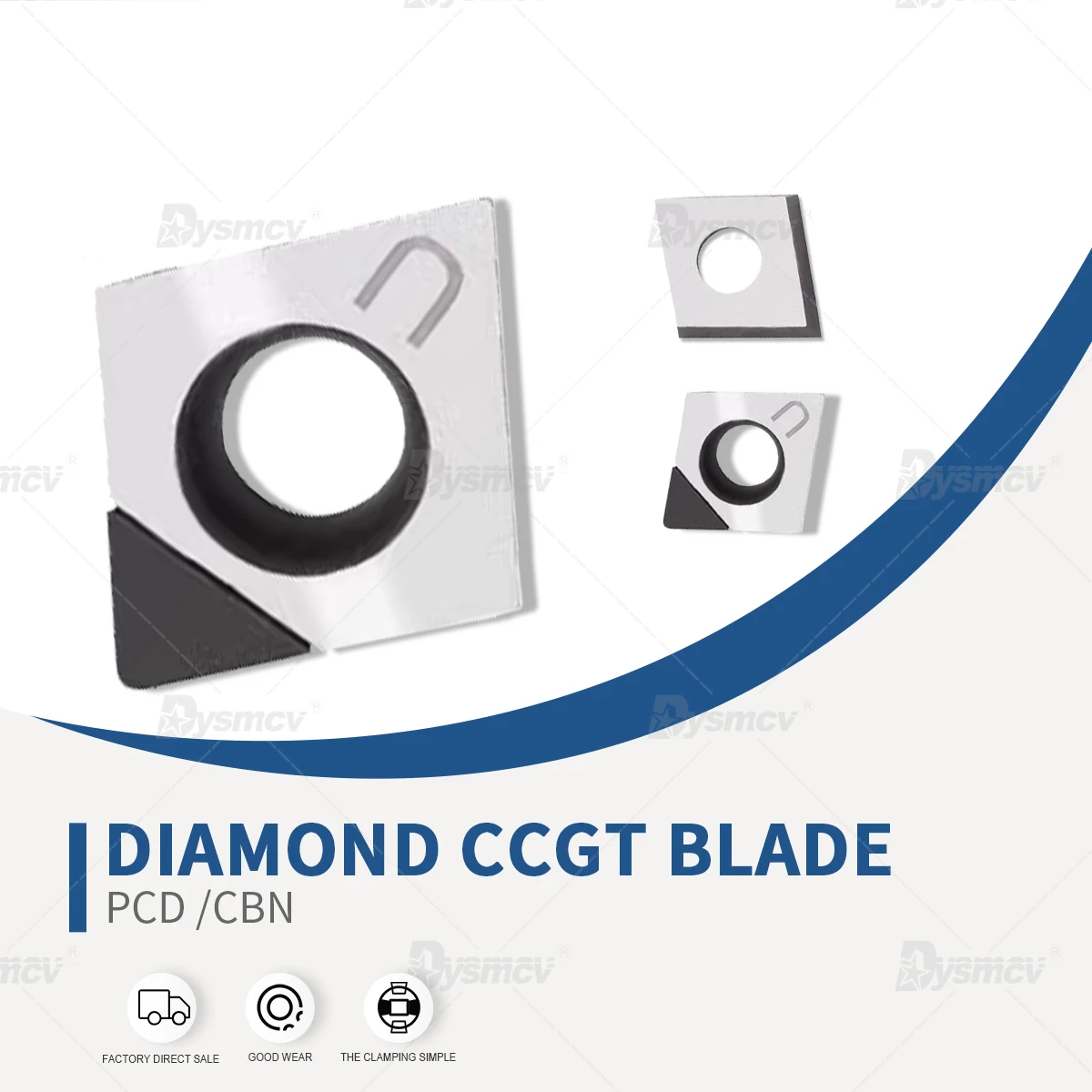

2pcs Diamond Cubic Boron Nitride For Aluminum CCGT060204 PCD CCGT060202 CCGT09T304 CBN Turning Tool Inserts High Hardness Cutter