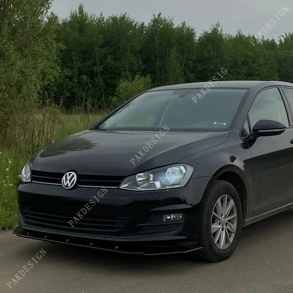 ABS Frontstoßstangenlippe Spoiler Splitter Diffusor Canards Bodykit Abdeckung Schutzleiste für VW Golf 7 MK7 7.5 GTI GTD R R-Line 2012-2019 – Detail 3