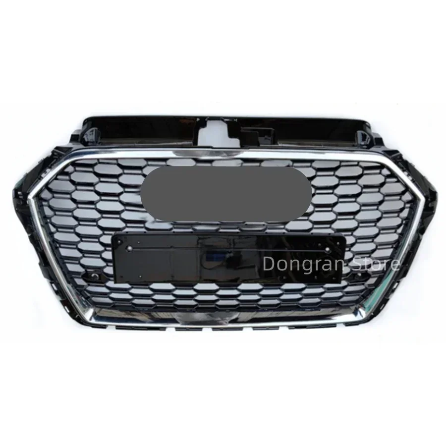 Car Front Bumper Grille Grill for Audi RS3 for A3/S3 8V 2017 2018 2019（Refit for RS3 Style）Car Accessories tools