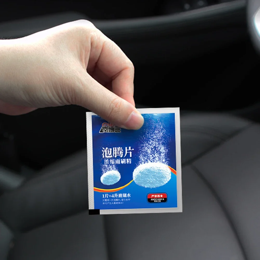 Solid Cleaner Car Windscreen Cleaner Effervescent Tablet Auto Wiper Glass Solid Cleaning Concentrated Tablets Detergent