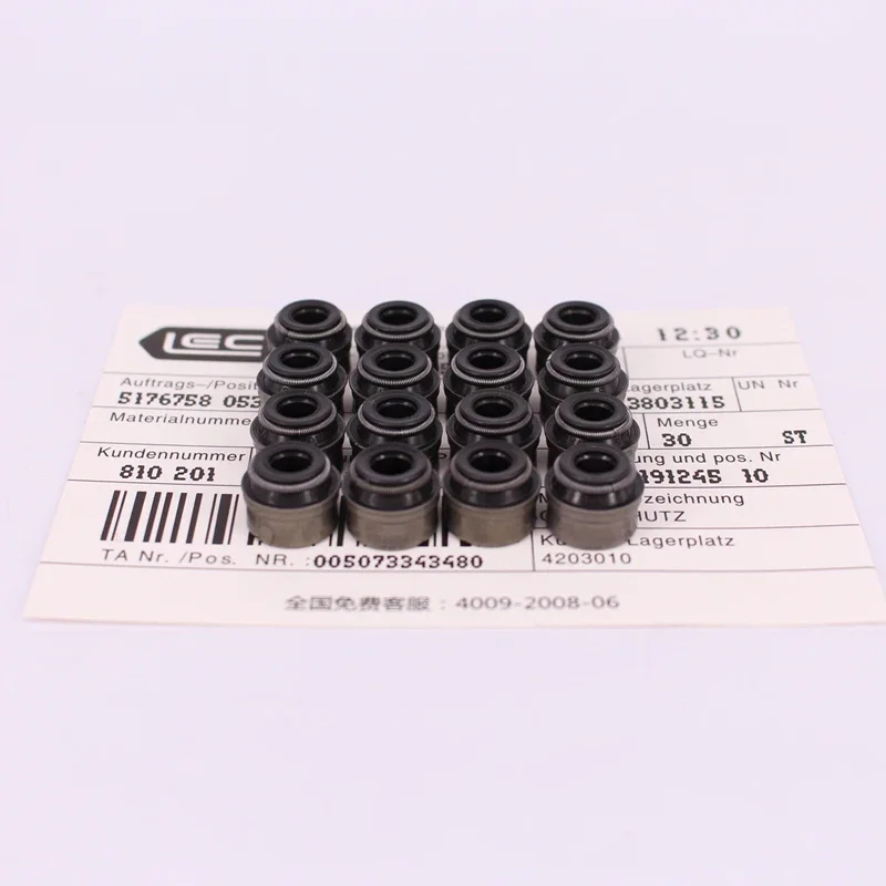 Engine Valve Stem Oil Seal 6mm 8PCS/16PCS For Audi A3 8P A4 B6 Avant A6 C6 Q5 8R VW Golf 5 Passat B6 Polo 036109675A engine pcv valve cover repair kit rocker cover gasket inlet manifold cover