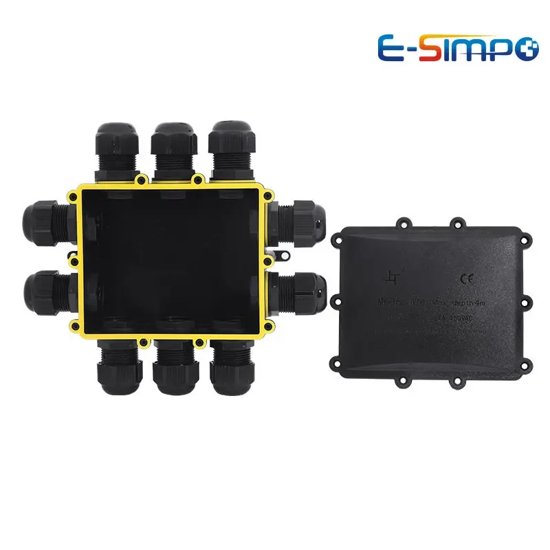 10Way 10Outs Unterwasser Wasserdicht 4-14mm Netzkabel Externe LED Pool Lampe Außen Beleuchtung Terminal Draht Kabel junction Box