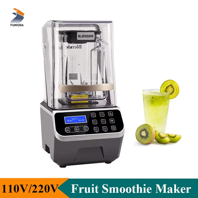 Machine commerciale Smunvétérans wn ie, machine à milkshake aux fruits Ju479, panneau anglais, faible bruit, mélangeur de glace de cuisine, centre commercial, 2200W 1