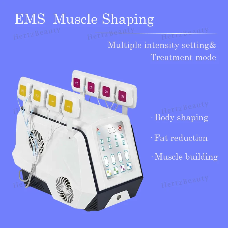 

Muscle Stimulate 16 Handles Weight Loss Non-invasive EMS Body Sculpting Slimming Machine RF Fat Reduction Equipment Portable