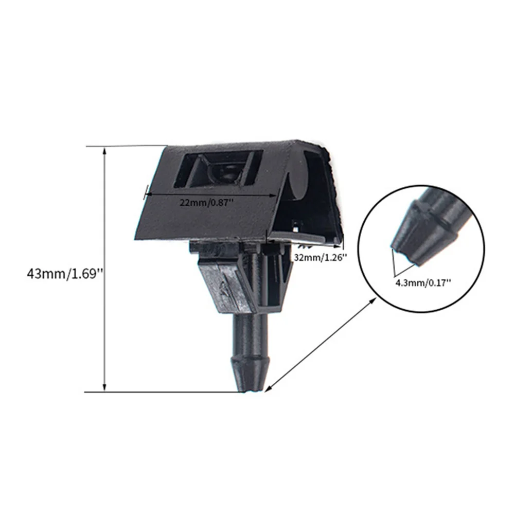

Nozzle Washer Nozzle Gloss Plastic Washer Nozzle 28932JD000 Windscreen Washer Jet Nozzles For Nissan Qashqai N/S & O/S 2007-2014