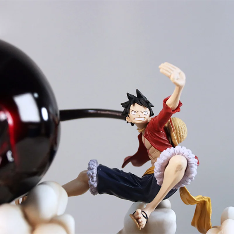 One Piece Figure GK Straw Hat Monkey D Luffy Model Action 17cm PVC