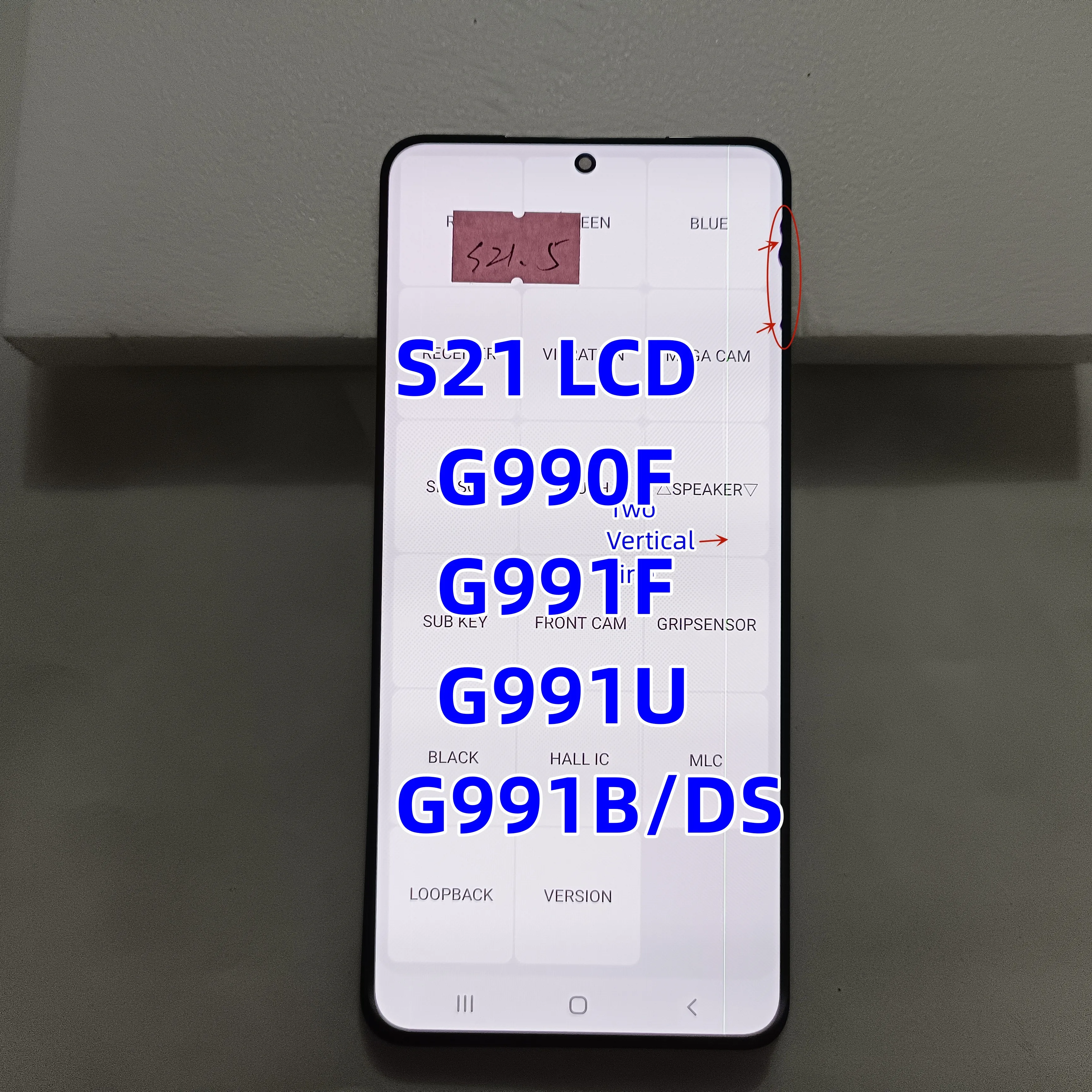 

Original With Defect LCD For Samsung Galaxy S21 5G G990F G991F G991U G991B/DS Lcd Display Touch Screen 6.2'' LCD