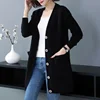 Women's Open Cardigan Sweater Mid-Length Loose Thin New 2025 Large Size Spring Autumn Popular Knitted Outerwear