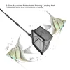 Plastic Pole Handle Retractable Fishing Net Retractable Design Floating Objects Clean Aquarium Fishing Net Black 4