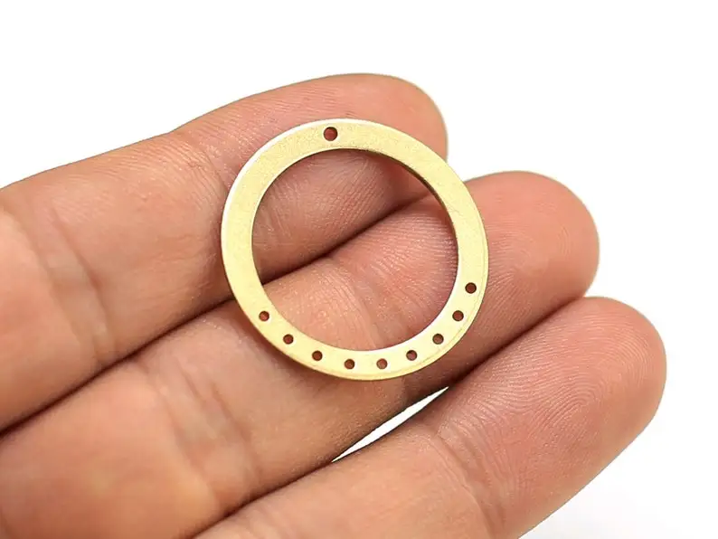 

Латунный Соединитель 10 шт., подвески круглая серьга круга, латунные фурнитуры, 28x1,1 мм, аксессуары для сережек, изготовление ювелирных изделий-R1873