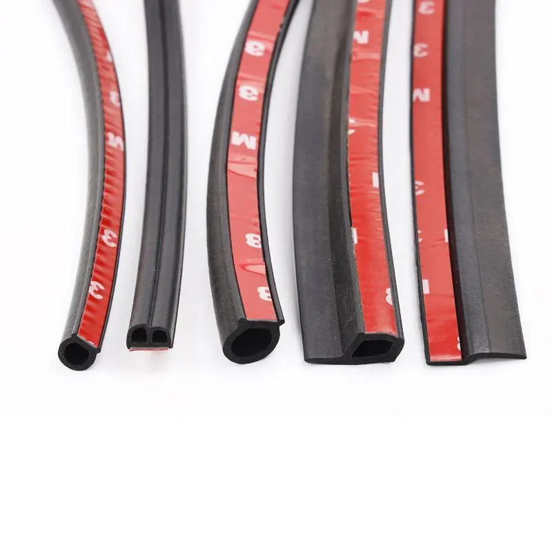 4 Meters Shape B P Z Big D Car Door Seal Strip EPDM Rubber Noise Insulation Weatherstrip Soundproof Car Seal Strong Adhesive 6