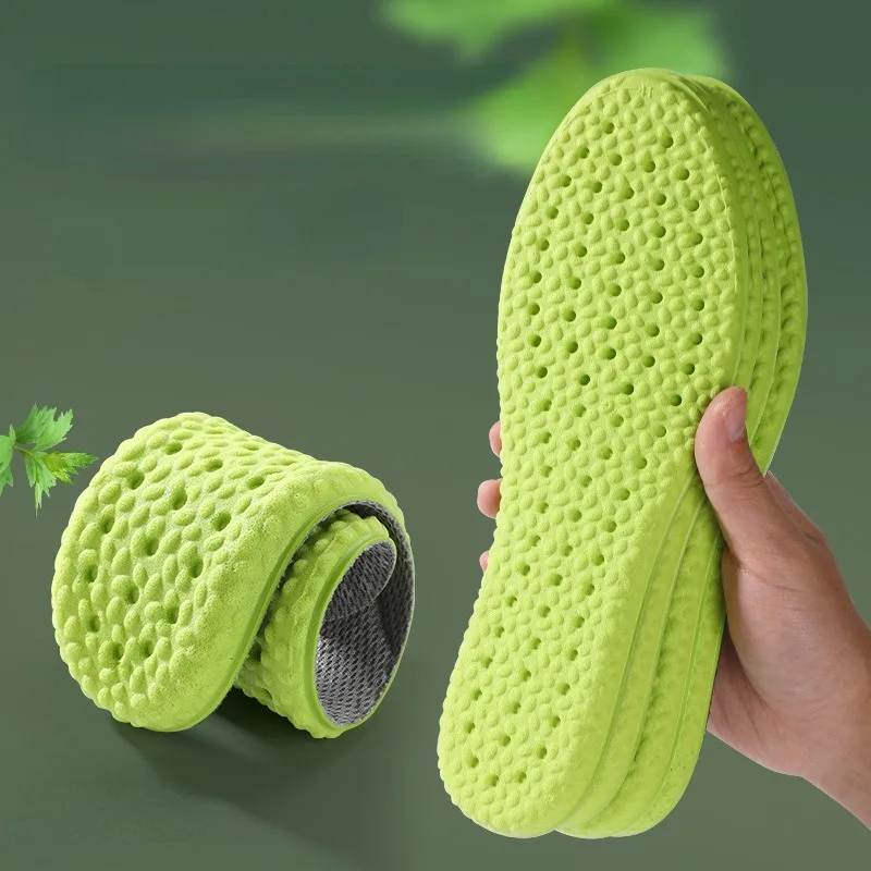 Feet Sole PU Soft Orthopedic Sport Insoles for Breathable Shock Absorption Running Shoes Pad for Men Women Arch Support Insole
