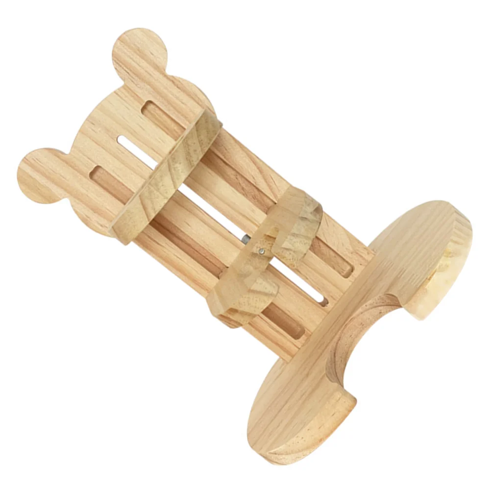

Adjustable Hamster Kettle Stand Water Bottle Holder Storage Rack (Wood Color)