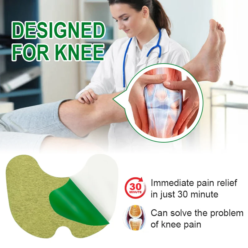 Treat Knee Joint Plaster 12pcs = 1bag Knee Pain Relief Patches Soft Tissue Strain Damage Arthritis Relieve Swell Pain W001