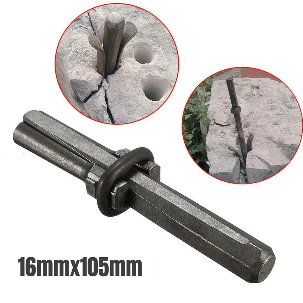 

1pc Stone Splitting Tool Chisels Metal Plug Wedges Feather Shims Concrete Rock Splitters Stone Splitter Hand Tools 14/16mm