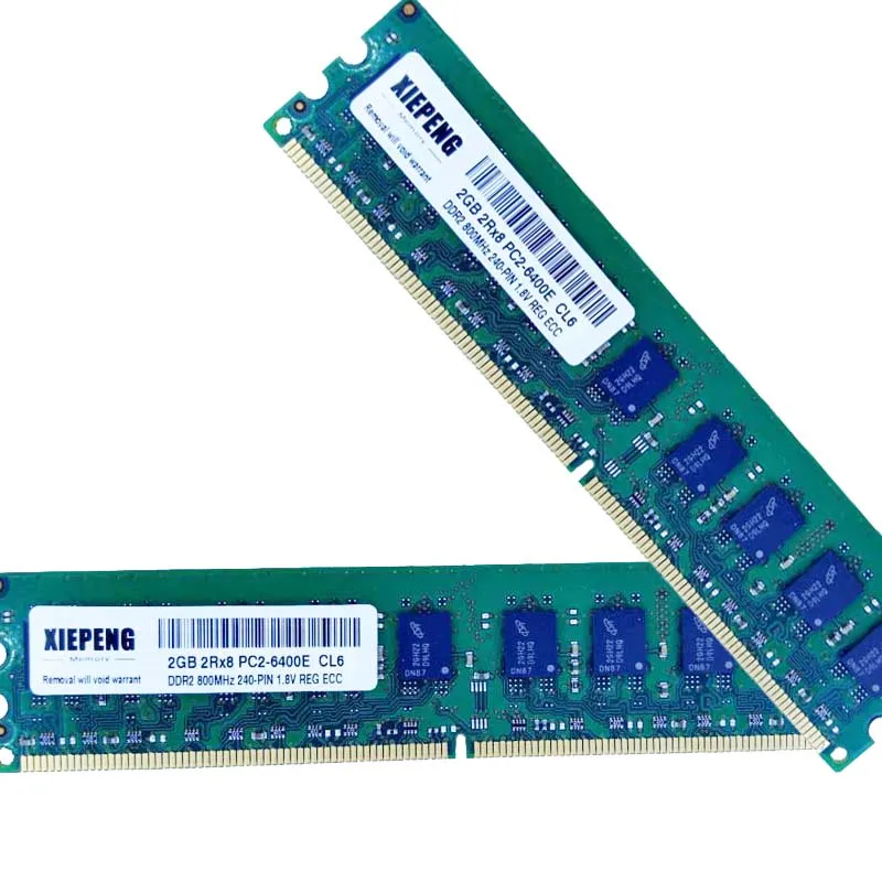 vokal Tæmme Hoved Server RAM 4GB DDR2 800MHz 2GB 2Rx8 PC2-6400E Unbuffered ECC Memory 2GB 667  for DELL PowerEdge M805 M905 R200 Work Station 370 _ - AliExpress Mobile