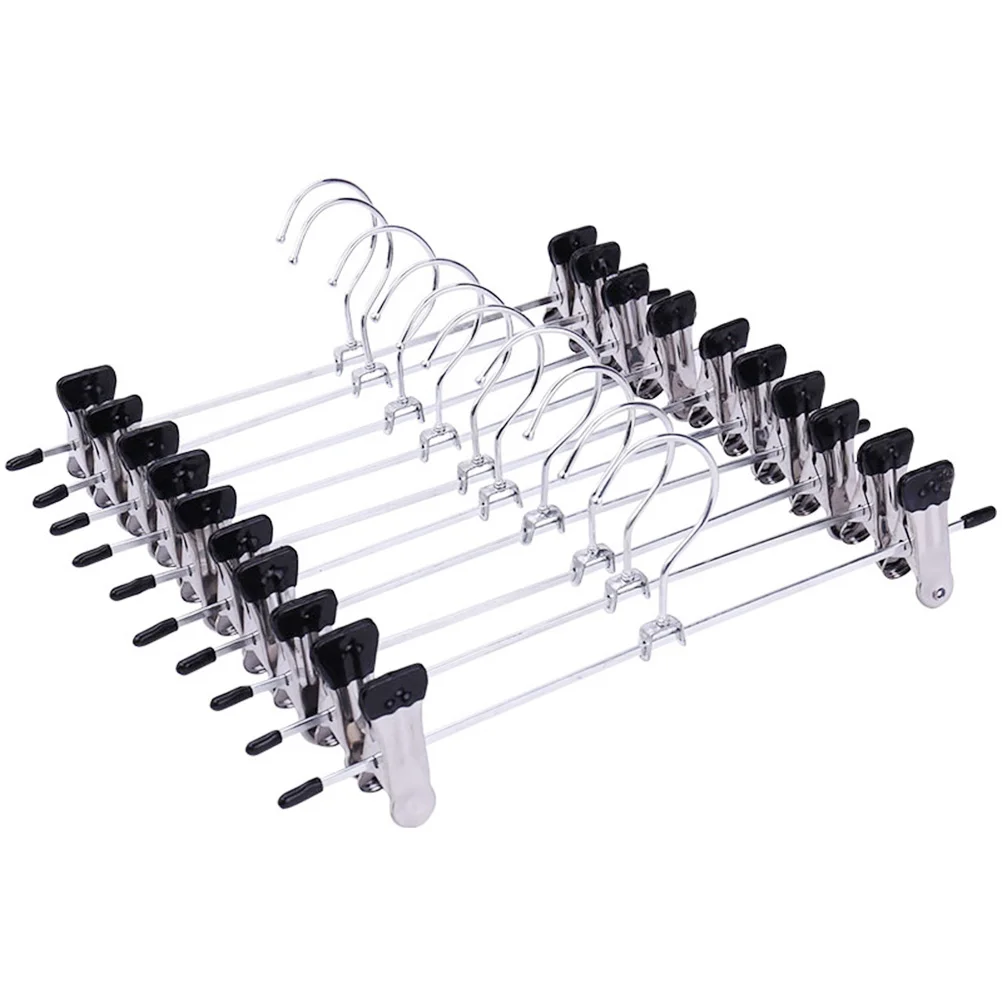 

Hangers For Pants Strong Clothes Hanger Drying Rack For Trouser Skirt Pants Non-Slip Stainless Steel Hangers Drying Clothes