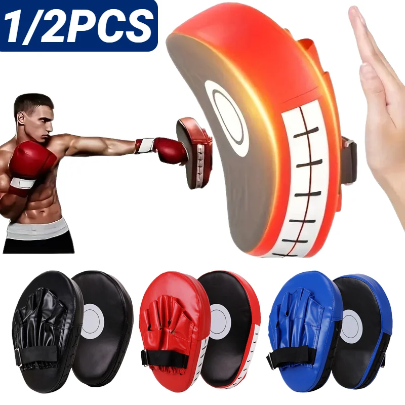 Boxing Gloves Boxing Pad Hand Target Gloves Training Focus Taekwondo Muay Thai Mixed Martial Arts Glove MMA Pu Karate Fight Adults Kids