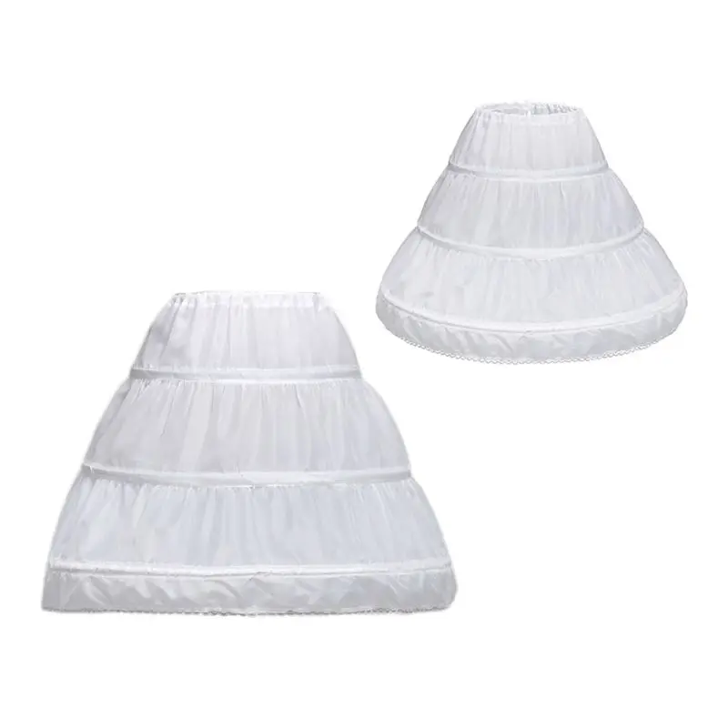 

Children Princess Skirt Petticoat Girls Wedding Dress with Hoop Skirts Accessori