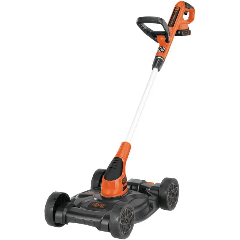 

BLACK DECKER Combination String Trimmer, Lawn Mower, and Edger, Cordless 3-in-1 (MTC220)