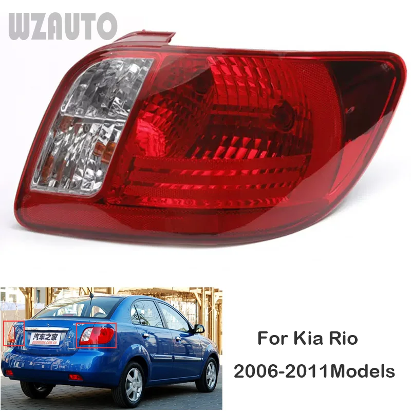 

Rear Tail Light Cover Tail Lamp Housing Brake Stop Indicator Lamp For Kia Rio 2005 2006 2007 2008 2010 2011