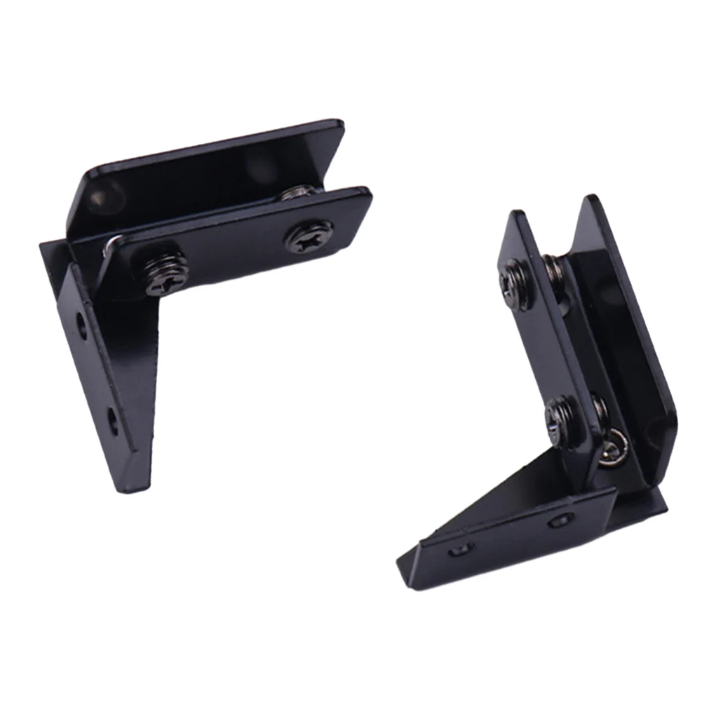 

Non perforated Glass Cabinet Hinge Easy to Install on Glass Doors Supports Glass Boards and Shelves Stylish and Secure 2