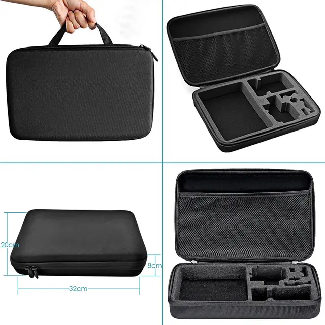 Kit d'accessoires de caméra d'action pour Gopro Hero13, 12, 11, 10, Xiaomi Yi, Insta360 Bery Case, Selfie Stick, Moto, Sangle de montage 6