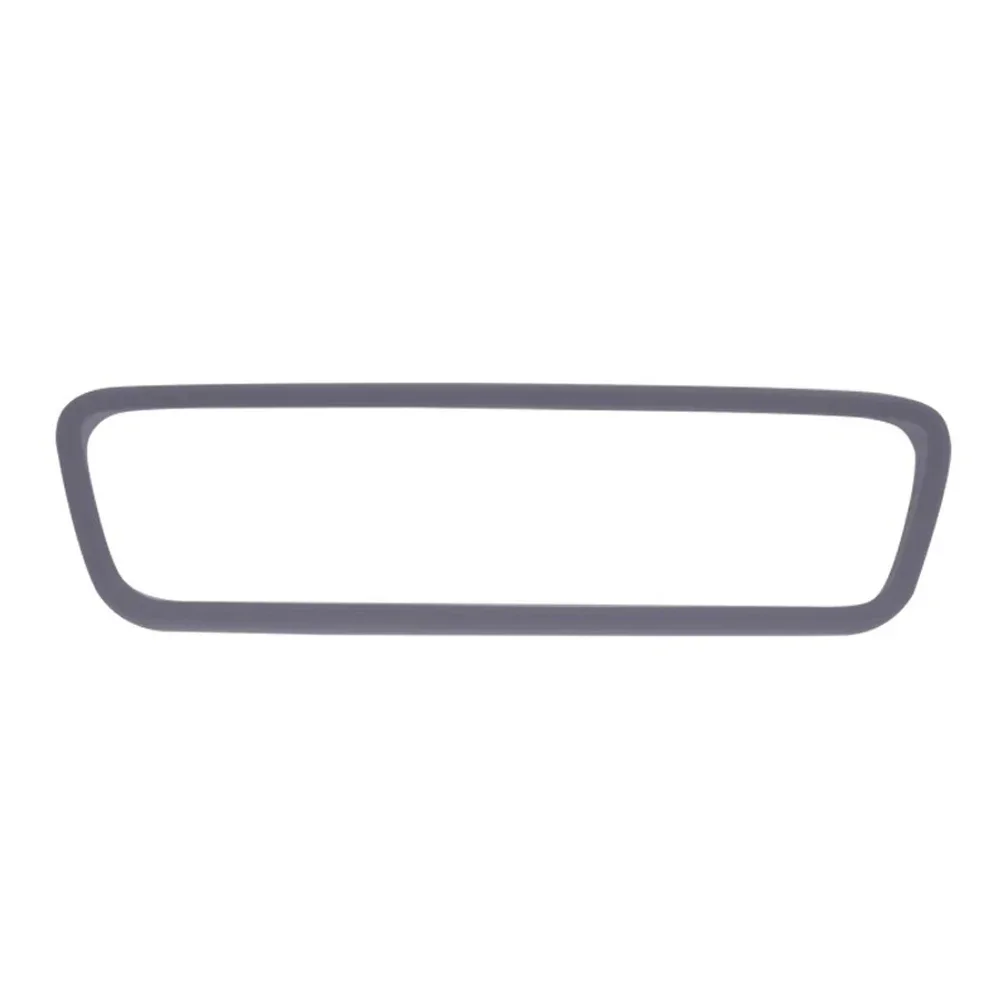 Silicone Rearview Mirror Protector Trim with White and Pink Decor Strip - Interior Accessory